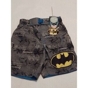 BOYS BATMAN SWIM TRUNKS. SIZE 18-24 MONTHS. NEW.
